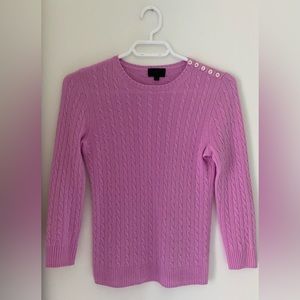 Jcrew Cashmere Cable Knit Sweater